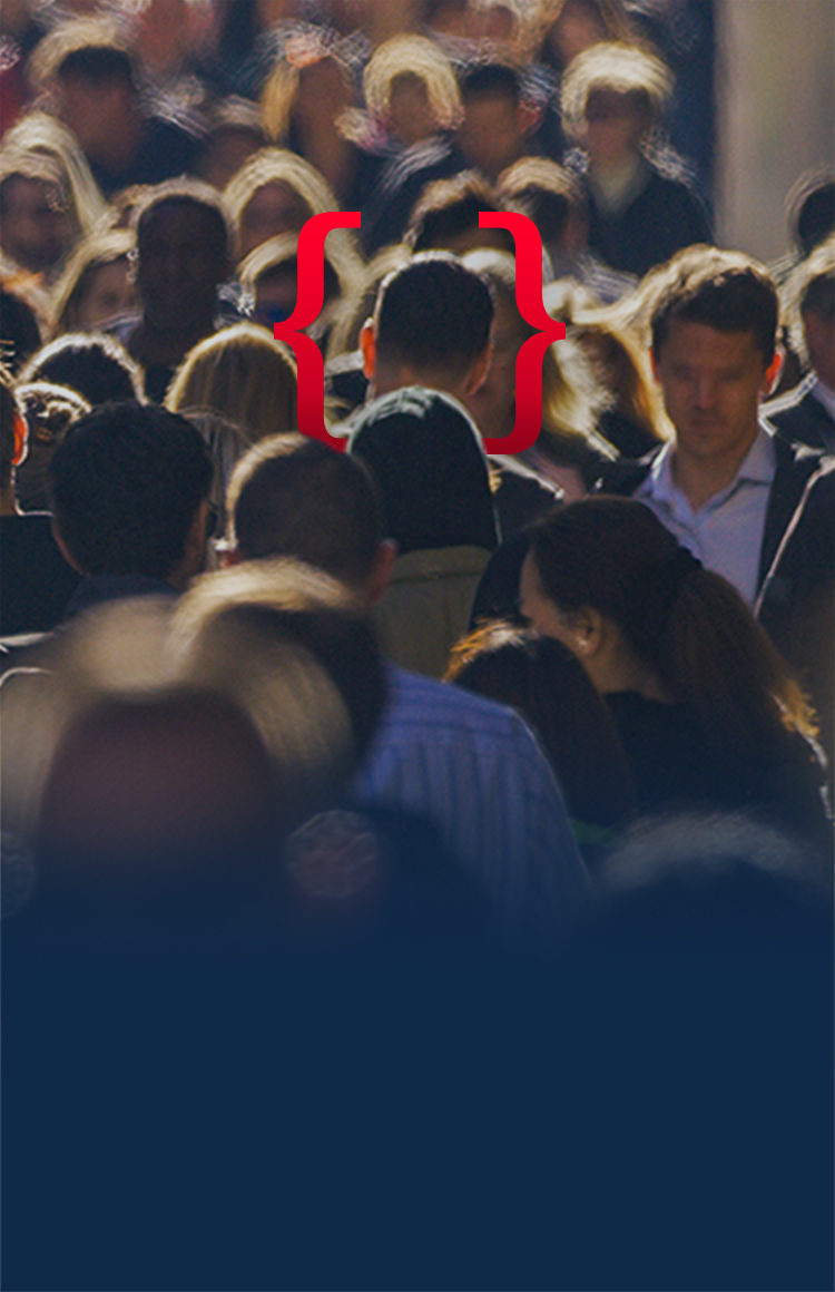 crowded sidewalk