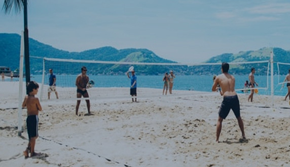 it's the little things - people playing beach volleyball